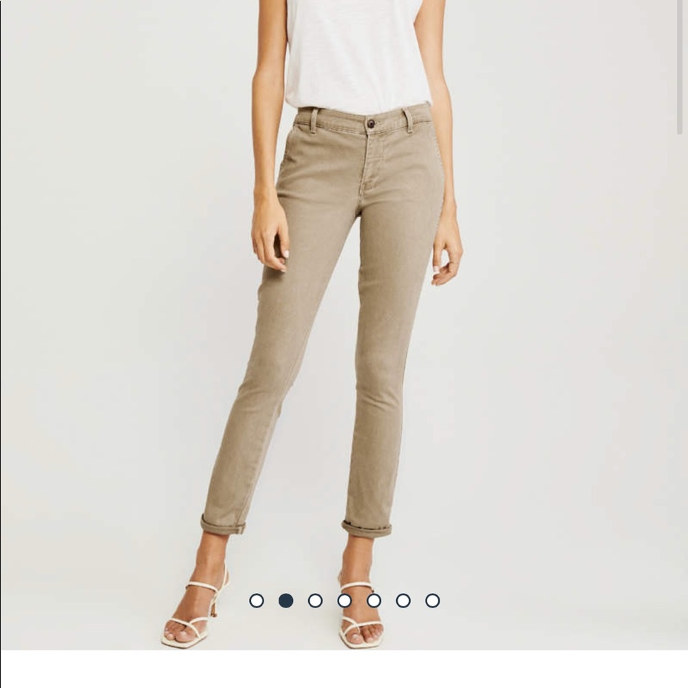 Abercrombie mid-rise chino pants